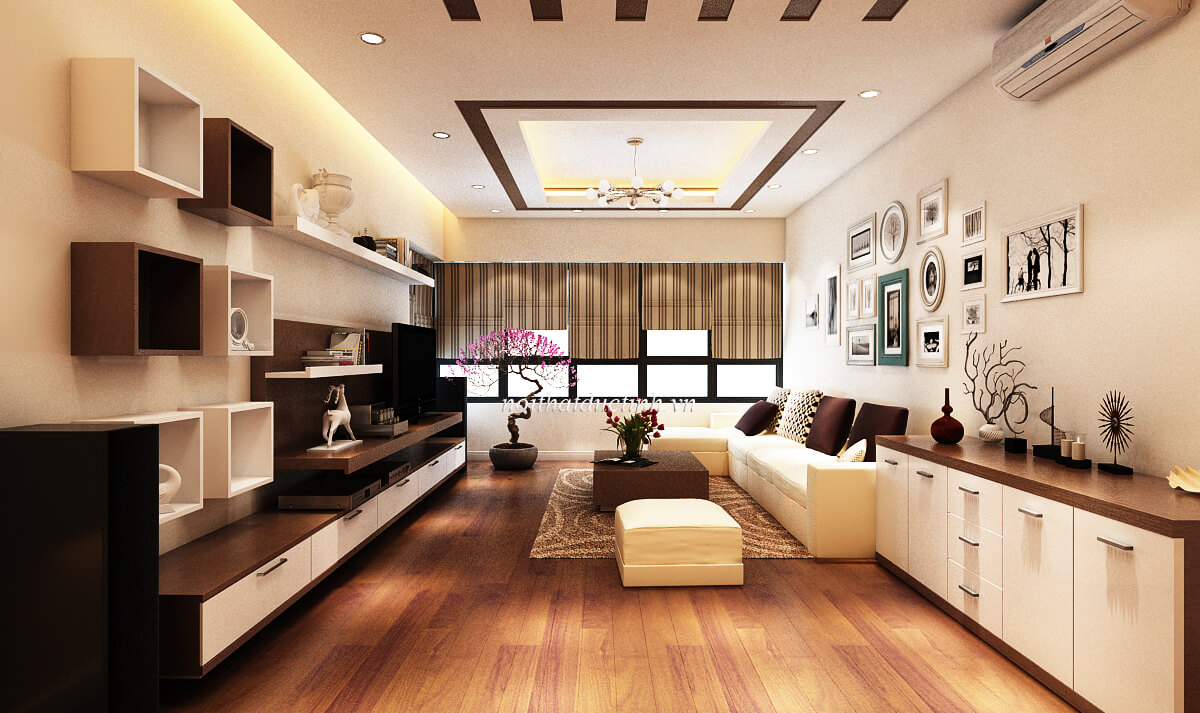 Thiết kế chung cư Mulberry theo phong cách hiện đại S = 125m2
