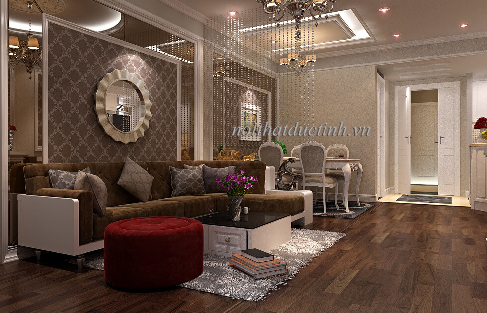Thiết kế chung cư Royal City theo phong cách tân cổ điển
